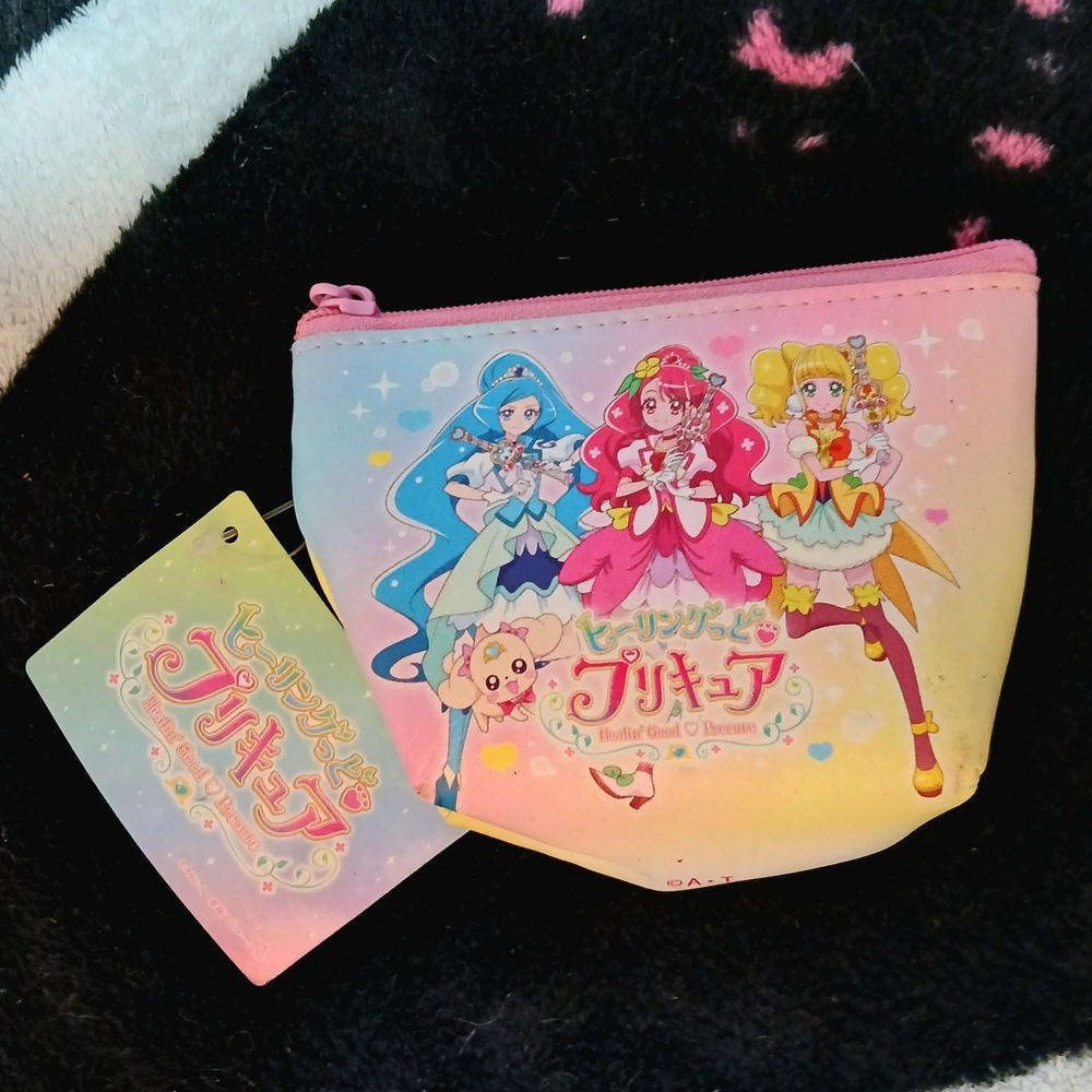 Healin' Good Pretty Cure Precure Toei Animation Banpresto Zipper Bag Coin Purse